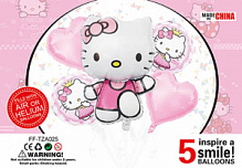 Набор шаров FF-TAZ025 "Котик с бантом" 5шт.