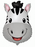 FM фигура большая 901875 Голова Зебры Фольга